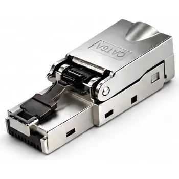 DSIT S/FTP CAT6a szerszám nélküli RJ45 hálózati csatlakozó sodrott kábelhez
