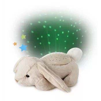 Cloud b Twilight Buddies nyúl plüss éjszakai fény vetítő bézs