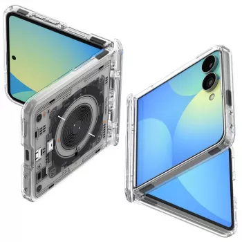 SPIGEN Ultra Hybrid Pro MagSafe tok Samsung Galaxy Z Flip8 Neo One-hoz – átlátszó