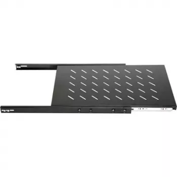 DSIT DS-UH80 1U kihúzható rack polc, 18 kg terhelés, 640 mm mélység, fekete
