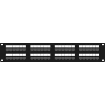 DSIT DS-Patch6-48UTP CAT6 UTP 19 inch 48 portos hálózati patchpanel, 1U, fekete