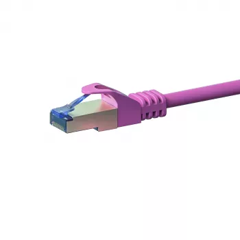 DSIT CAT 6a S/FTP LSOH hálózati patchkábel, 20m, rózsaszín