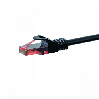 DSIT DC-60-075 CAT6 U/UTP hálózati kábel, 7,5 m, fekete, 100% réz