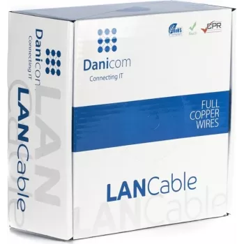 DSIT DANICOM CAT6 UTP 100 m tömör ér kábel - LSZH (Dca)