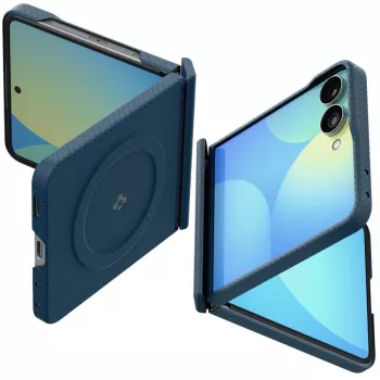 SPIGEN AirSkin Aramid MagSafe tok Samsung Galaxy Z Flip 8 készülékhez - navy