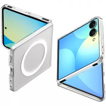 SPIGEN AirSkin MagSafe Galaxy Z Flip 8 tok átlátszó/fehér