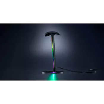 RAZER Base Station V3 Chroma RGB headset-állvány 2-port USB-3.1 hubbal - fekete