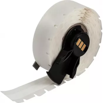 BRADY M6C-375-498 újra felhelyezhető univerzális vinil címke, fehér, 9,53 mm x 9,14 m