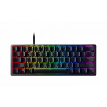 Razer Huntsman Mini 60% vezetékes optomechanikus gamer billentyűzet, nordikus elrendezés, RGB, fekete (RZ03-03391300-R3N1)