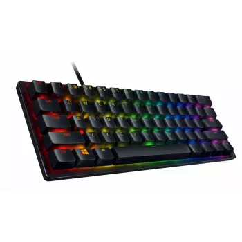 Razer Huntsman Mini 60% vezetékes optomechanikus gamer billentyűzet, nordikus elrendezés, RGB, fekete (RZ03-03391300-R3N1)