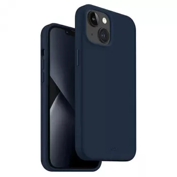 UNIQ Lino Marine Blue tok iPhone 14 Plus / 15 Plus 6,7 inch készülékhez