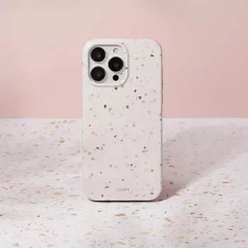 UNIQ Coehl Terrazzo tok iPhone 14 Pro Max készülékhez, homokkő