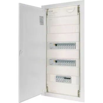 EATON KLV-PW-48-1PXL-1SPD-2PXF-16PLI 4 soros előre szerelt elosztópanel, 48 modul, IP30, fehér