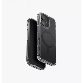 UNIQ LifePro Xtreme MagClick töltőtok iPhone 17 készülékhez - fekete keret, átlátszó hátlap