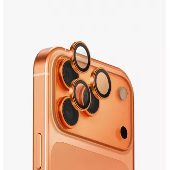 UNIQ Optix alumínium kameravédő iPhone 17 Pro / 17 Pro Max készülékhez, applikátorral, opál