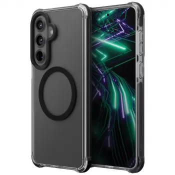 UNIQ Combat tok Samsung Galaxy S26+ készülékhez Magclick töltésfunkcióval - fekete