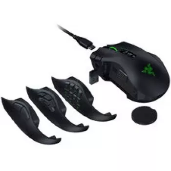 Razer Naga V3 Pro vezeték nélküli gamer egér, 8000 Hz - fekete