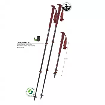 Komperdell Carbon Pro Zero Compact túrabotok - Malbec