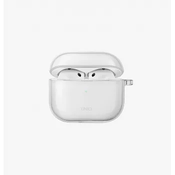 UNIQ Glase tok Apple AirPods 4-hez, fényes füst