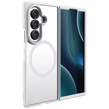 UNIQ Veren AF Magclick töltőtok Samsung Galaxy Z Flip8-hoz, Smoky Frost