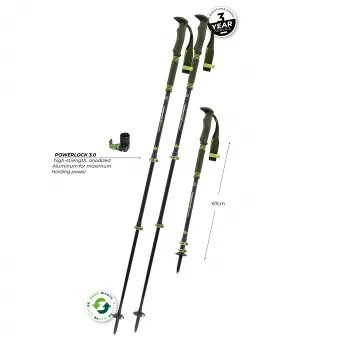 Komperdell Carbon Pro Zero túrabotok, zöld