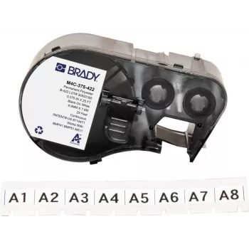Brady M4C-375-422 önlamináló vinil címkekazetta BMP41/BMP51/BMP53/M511 nyomtatókhoz, fehér, 25,4 mm x 6,4 m