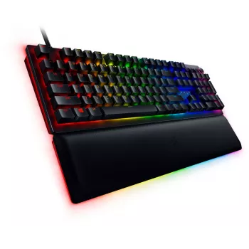Razer Huntsman V2 vezetékes gamer billentyűzet, analóg optikai kapcsolók, US kiosztás, RGB, fekete (RZ03-03610100-R3M1)