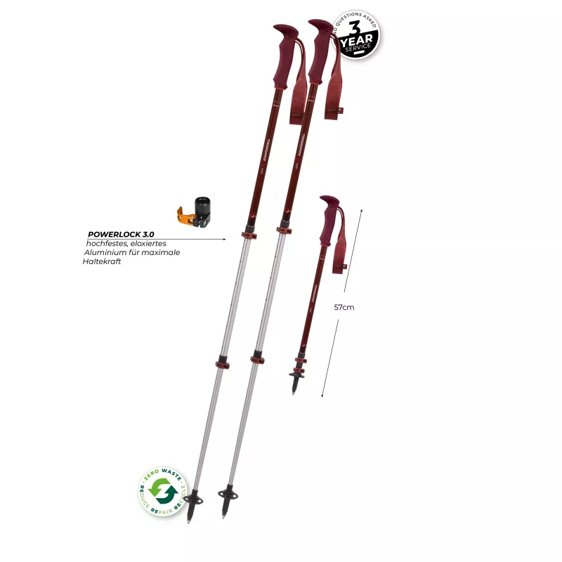 Komperdell Trailmaster Zero Compact túrabotok - Malbec