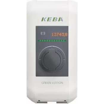 KEBA KeContact P30 x-series 22 kW Type-2 aljzat RFID töltőállomás elektromos járművekhez (125100)