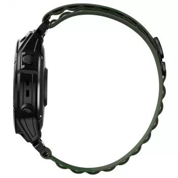 TECH-PROTECT NYLON PRO szíj Garmin Fenix 5 / 6 / 6 Pro / 7-hez, 22 mm QuickFit, katonai zöld