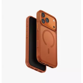 UNIQ Veren MagClick töltőtok iPhone 17 Pro Max-hoz, narancssárga