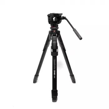 Manfrotto MKONEVA-500X hibrid fotó-videó állvány folyadékfejjel, 5 szekciós alumínium lábak, flip zárak, gyorsoszlop, hordtáska