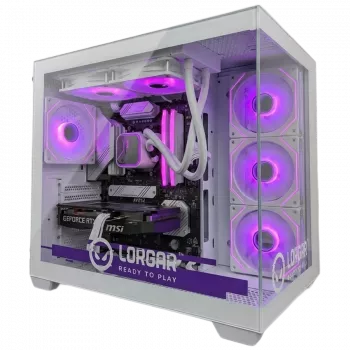 LORGAR ADVANCED A201 gamer PC - AMD Ryzen 5 7500F, GeForce RTX 5060 Ti 16GB, 32GB DDR5, 1TB NVMe SSD, 750W tápegység, fehér
