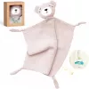 Momcozy pamut ölelő medve plüssjáték babáknak, rózsaszín