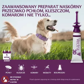Ceva Vectra 3D spot-on oldat 10-25 kg kutyáknak, 3 pipetta