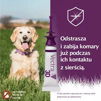 Ceva Vectra 3D spot-on oldat 10-25 kg kutyáknak, 3 pipetta