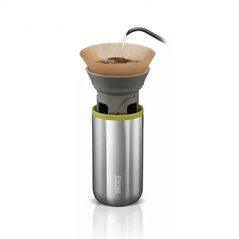 Wacaco Cuppamoka hordozható pour-over kávéfőző hőszigetelt pohárral