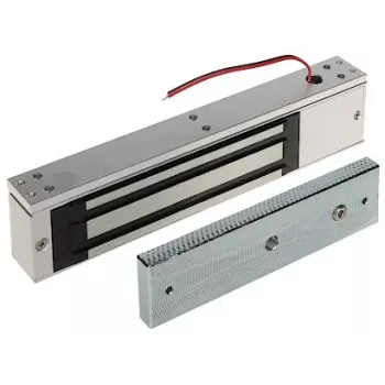 INNE ZE-320 elektromágneses zár, 300 kg tartóerő, 12/24V DC, fail-safe, felületi szerelés