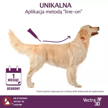 Ceva Vectra 3D spot-on oldat 1,5-4 kg kutyáknak – 3 pipetta (sárga)