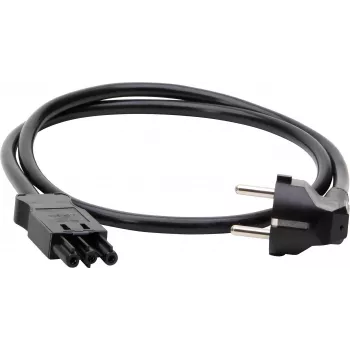 KOPP ELEKTROTECHNIK védőérintkezős hosszabbítókábel, 1,5 mm², GST18i3-kompatibilis, 1 m, fekete