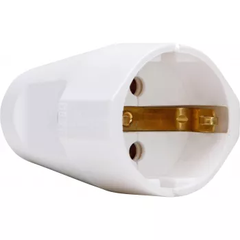 Kopp védőérintkezős dugaszolóaljzat, 3x1,5 mm², sarkvidéki fehér