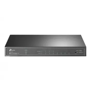 TP-Link Omada SG2008P 10 portos Gigabit Smart PoE+ switch, 4× PoE+ 62W, 2× SFP, Cloud SDN, ventilátor nélküli, V3.3