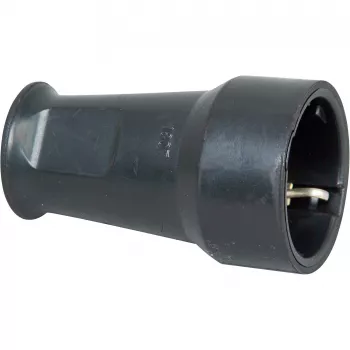 Kopp SEBS védőérintkezős csatlakozóaljzat, 3x1,5 mm²-ig, fekete