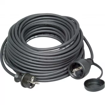 KOPP ELEKTROTECHNIK 25 m nehéz gumi hosszabbítókábel, Schuko, H07RN-F, IP44, 16 A, fekete