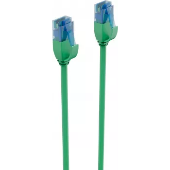 ShiverPeaks BASIC-S Slim Cat.6 U/UTP patchkábel, 5,0 m, zöld