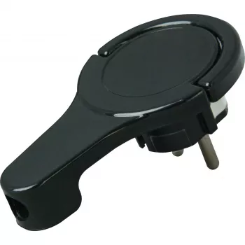 HEINRICH KOPP 172005030 Schuko lapos dugó tartóval, 3x1,5 mm², fekete