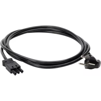 Kopp GST18i3 Schuko szögletes tápkábel 3m 3G1,5mm² H05VV-F fekete