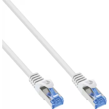 INLINE B-72633W Cat.6A S/FTP LSZH patchkábel, CCA, fehér, 0,30 m, 150 darabos csomag