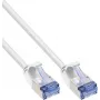 InLine® karcsú patchkábel U/FTP PiMf Cat.6A fehér 7,5 m