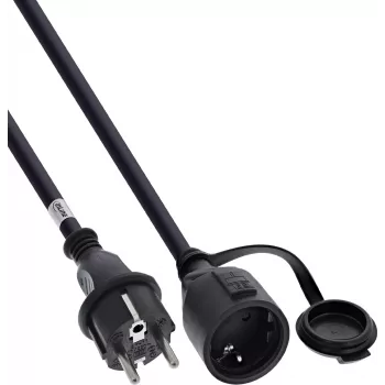 InLine® védőérintkezős hosszabbító, Outdoor IP44, érintésvédelem, 20 m